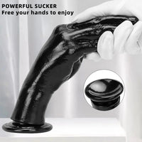 6.3in 8.66in 11.02in Women Using Big Black Thick Hands Fist Dildo
