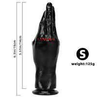 6.3in 8.66in 11.02in Women Using Big Black Thick Hands Fist Dildo