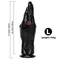 6.3in 8.66in 11.02in Women Using Big Black Thick Hands Fist Dildo