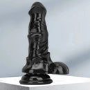 6.3in Black Sex Simulation PVC Penis Small Horse Dildo Orgasm Masturbator