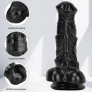 6.3in Black Sex Simulation PVC Penis Small Horse Dildo Orgasm Masturbator