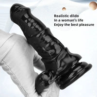6.3in Black Sex Simulation PVC Penis Small Horse Dildo Orgasm Masturbator