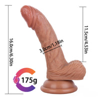 6.3in Curved Suction Cup Dildo Masturbation Sex Toy Erotic Cock Toy