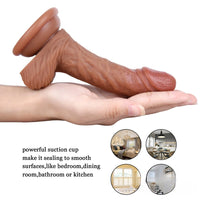 6.3in Curved Suction Cup Dildo Masturbation Sex Toy Erotic Cock Toy