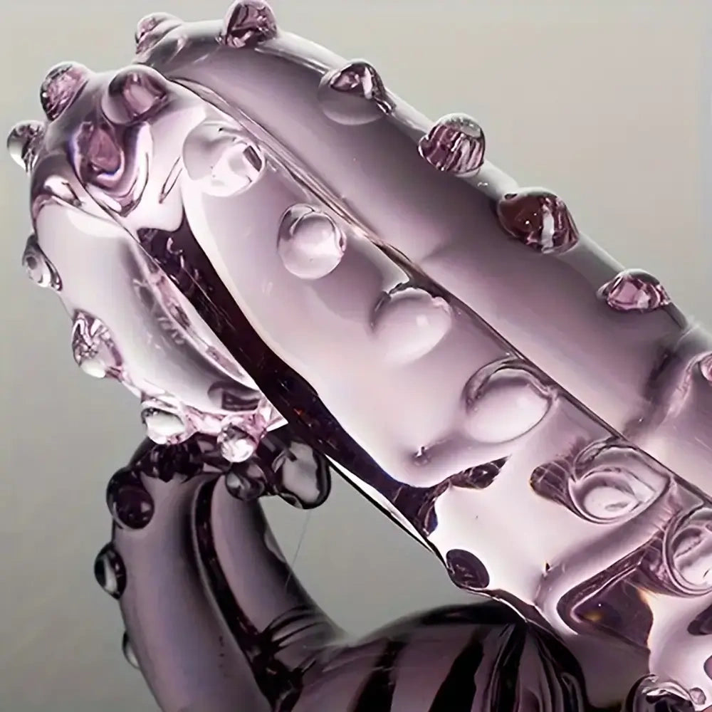6.3in Glass Crystal Tentacle Octopus Dildo For Female Sex Pleasure