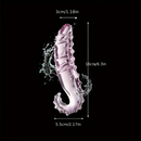 6.3in Glass Crystal Tentacle Octopus Dildo For Female Sex Pleasure