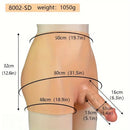 6.3in High Waist Silicone Pants With Solid Real Dildo Hip Enhancer