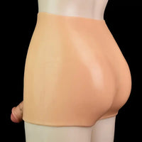 6.3in High Waist Silicone Pants With Solid Real Dildo Hip Enhancer