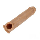 6.3in Lifelike Male Penis Extension Sleeve With Cock Ring Extender