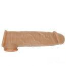 6.3in Lifelike Male Penis Extension Sleeve With Cock Ring Extender