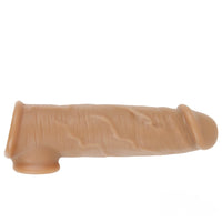 6.3in Lifelike Male Penis Extension Sleeve With Cock Ring Extender