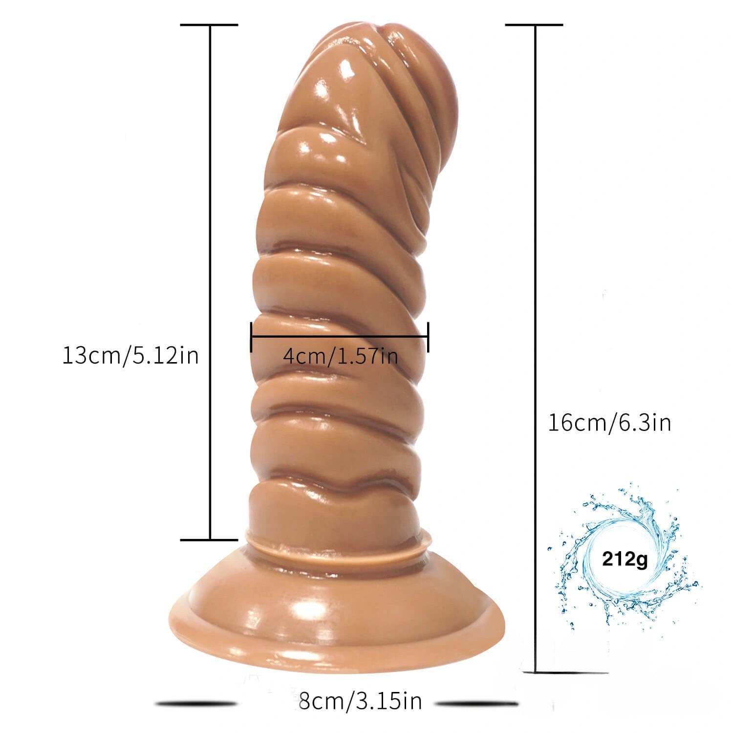 6.3in Men Women Fucking Using Odd Dildo For Adult Sex