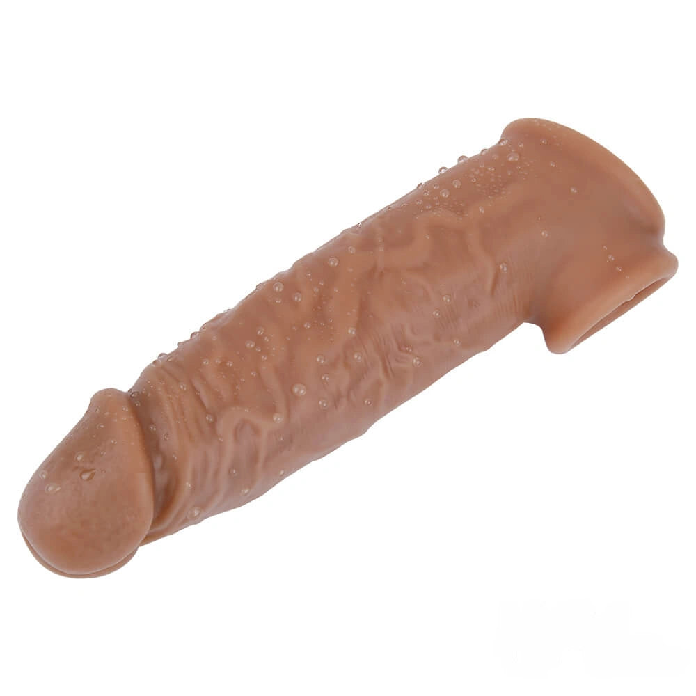 6.3in Realistic Penis Extension Sleeve Stretcher For Women Men