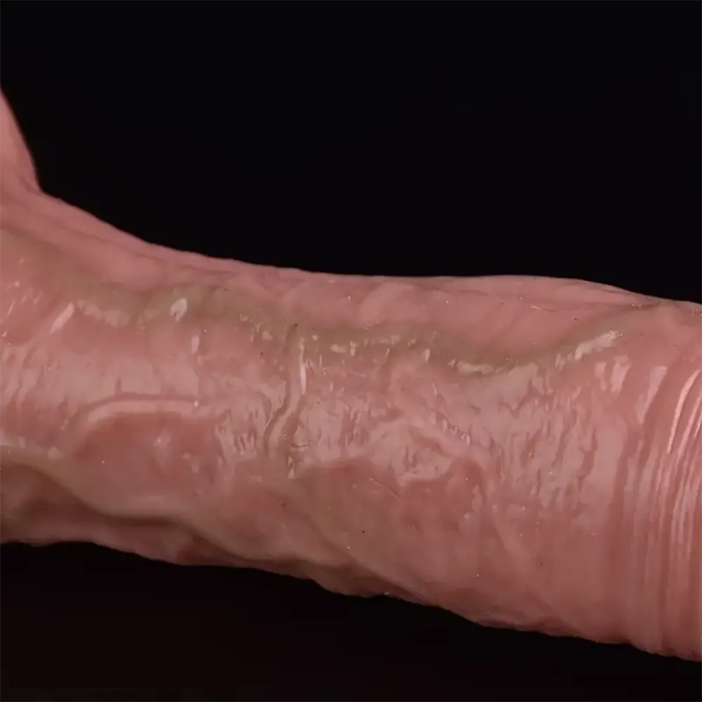 6.3in Realistic Silicone Penis Sleeve Flexible Skin Feel Soft Dildo