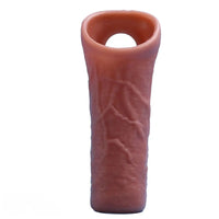 6.3in Round Design Real Veins Silicone Cock Dildo Sleeve For Enlargement