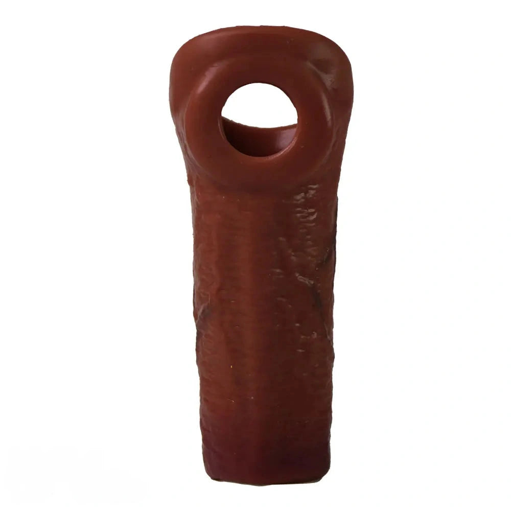 6.3in Round Design Real Veins Silicone Cock Dildo Sleeve For Enlargement