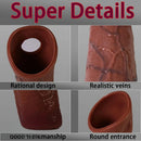 6.3in Round Design Real Veins Silicone Cock Dildo Sleeve For Enlargement