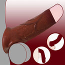 6.3in Round Design Real Veins Silicone Cock Dildo Sleeve For Enlargement