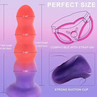 6.3in Silicone Anal Butt Soft Anal Beads Anal Trainer Dildo Masturbator