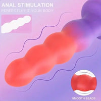 6.3in Silicone Anal Butt Soft Anal Beads Anal Trainer Dildo Masturbator