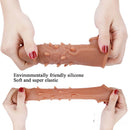 6.3in Silicone Spiked Lengthened Thickened Penis Sleeve Extender Toy