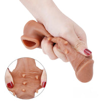 6.3in Silicone Spiked Lengthened Thickened Penis Sleeve Extender Toy