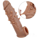 6.3in Silicone Spiked Lengthened Thickened Penis Sleeve Extender Toy