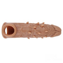 6.3in Silicone Spiked Lengthened Thickened Penis Sleeve Extender Toy