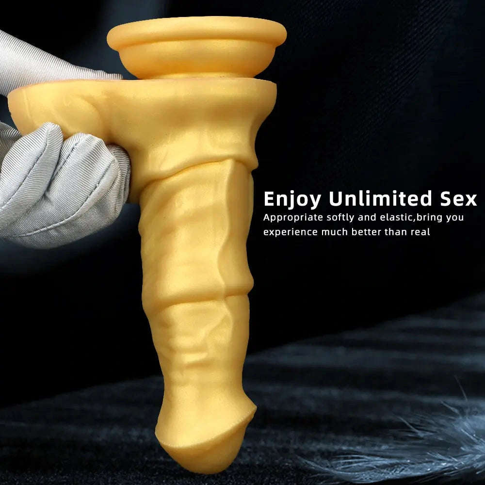 6.3in Small Horse Penis Orgasm Masturbator Silicone Soft Female Anal Dildo
