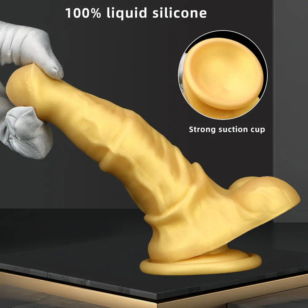 6.3in Small Horse Penis Orgasm Masturbator Silicone Soft Female Anal Dildo