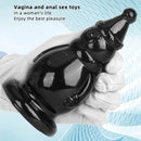 6.3in Snowman PVC Black Fantasy Odd Butt Plug Dildo For Couples Flirting