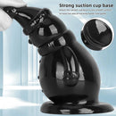 6.3in Snowman PVC Black Fantasy Odd Butt Plug Dildo For Couples Flirting