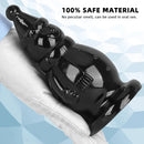 6.3in Snowman PVC Black Fantasy Odd Butt Plug Dildo For Couples Flirting