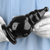 6.3in Snowman PVC Black Fantasy Odd Butt Plug Dildo For Couples Flirting