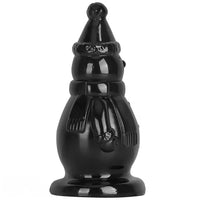 6.3in Snowman PVC Black Fantasy Odd Butt Plug Dildo For Couples Flirting