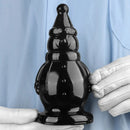 6.3in Snowman PVC Black Fantasy Odd Butt Plug Dildo For Couples Flirting