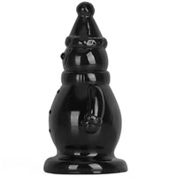 6.3in Snowman PVC Black Fantasy Odd Butt Plug Dildo For Couples Flirting