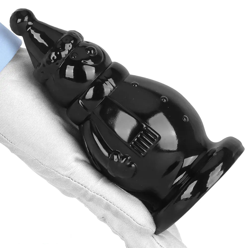 6.3in Snowman PVC Black Fantasy Odd Butt Plug Dildo For Couples Flirting