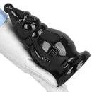 6.3in Snowman PVC Black Fantasy Odd Butt Plug Dildo For Couples Flirting