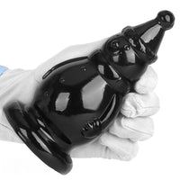 6.3in Snowman PVC Black Fantasy Odd Butt Plug Dildo For Couples Flirting