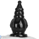 6.3in Snowman PVC Black Fantasy Odd Butt Plug Dildo For Couples Flirting