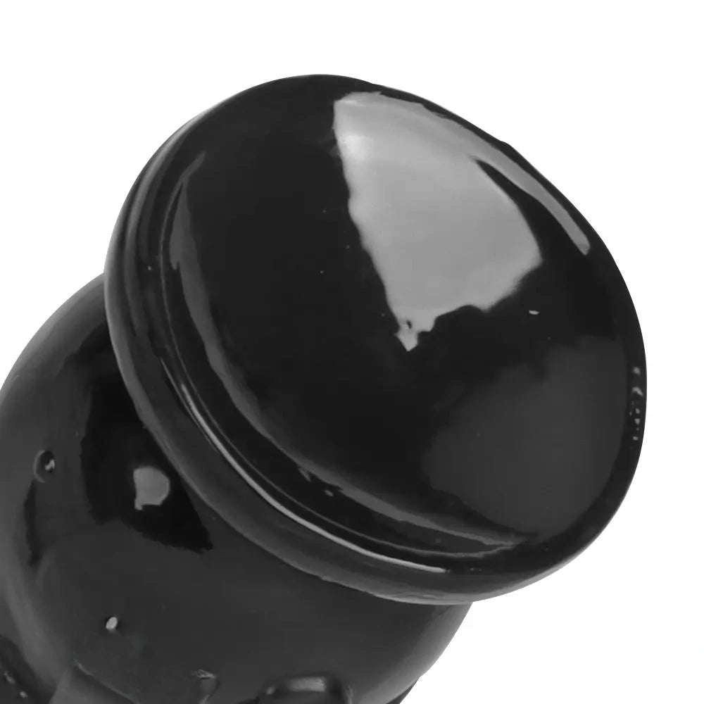 6.3in Snowman PVC Black Fantasy Odd Butt Plug Dildo For Couples Flirting