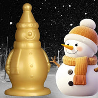 6.3in Snowman Silicone Soft Extra Golden Butt Plug Dildo For Couples Flirting