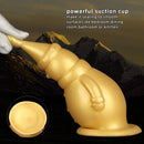 6.3in Snowman Silicone Soft Extra Golden Butt Plug Dildo For Couples Flirting