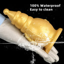 6.3in Snowman Silicone Soft Extra Golden Butt Plug Dildo For Couples Flirting
