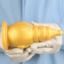 6.3in Snowman Silicone Soft Extra Golden Butt Plug Dildo For Couples Flirting