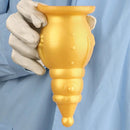 6.3in Snowman Silicone Soft Extra Golden Butt Plug Dildo For Couples Flirting