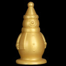 6.3in Snowman Silicone Soft Extra Golden Butt Plug Dildo For Couples Flirting