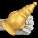 6.3in Snowman Silicone Soft Extra Golden Butt Plug Dildo For Couples Flirting
