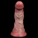 6.3in Soft Curly Liquid Silicone Realistic Double-Layered Massage Stick Dildo